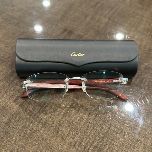 Cartier Other - Cartier wood eyeglasses